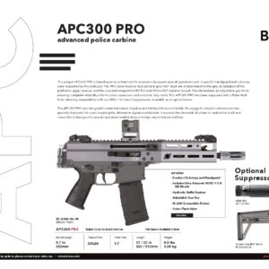 B&T APC300 Pro Sniper Grey Contract Overrun (*Limited Edition only 20 Imported) BT-361660-SG-US