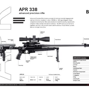 B&T APR338 Sniper Rifle (Advanced Precision Rifle) chambered in .338 Lapua Magnum