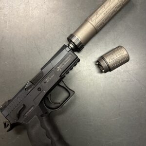 B&T SD-Impuls-OLS-M – Modular 9mm, two stage Titanium (PRINT-X) handgun Suppressor