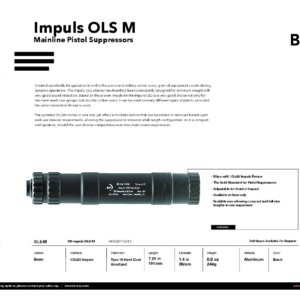B&T Impuls OLS M Modular Pistol Suppressor SD-Impuls-OLS-M
