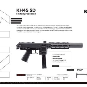 B&T KH45-SD Integrally Suppressed KH45SD LIMITED RUN