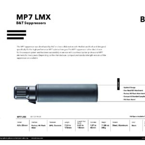 B&T HK MP7 LMX Suppressor 4.6x30mm SD-123198-US