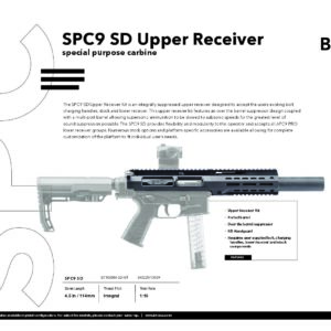 SPC9-SD CARBINE SUPPRESSED UPPER KIT BT-450246-SD-KIT