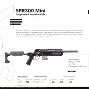 B&T SPR300 Mini SBR Suppressed Precision Rifle – BT-SPR300-PRO-MINI-US-KIT