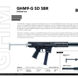 B&T GHM9-SD GEN 3 Pistol With RBS Suppressor