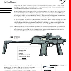 B&T TP9 PRO SBR | New Edition Featuring Billet Upper, Upgraded Titanium Trigger, Ambi Charging BT-TP9PRO-US