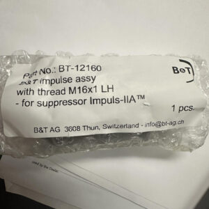 B&T Piston /Booster M16x1 LH – for use with Impuls & MK23 Suppressor – for USP45 Tactical and similar BT-12160